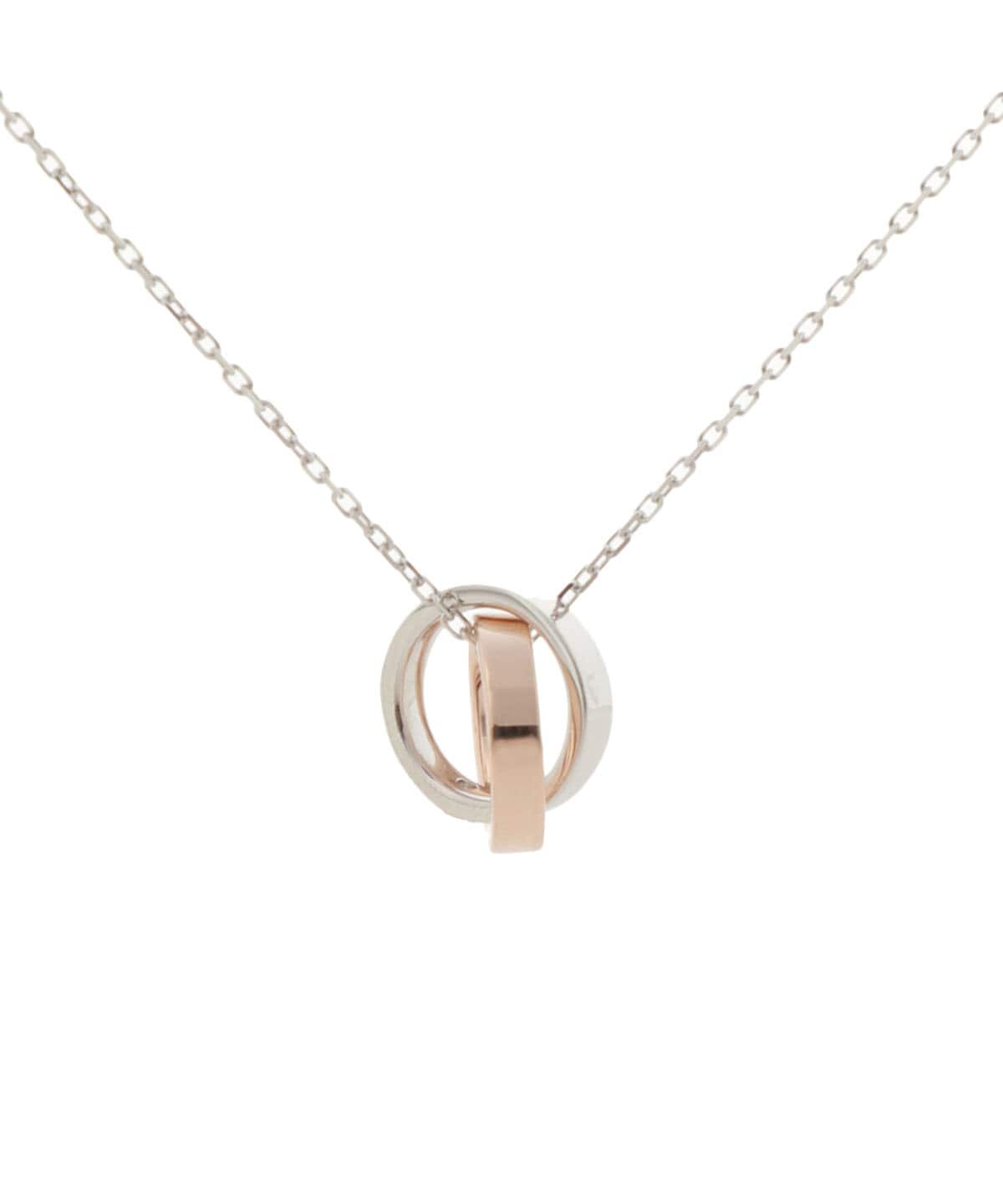 K10 PG Infinity Love Knot ネックレス(40cm K10 ピンク): Samantha