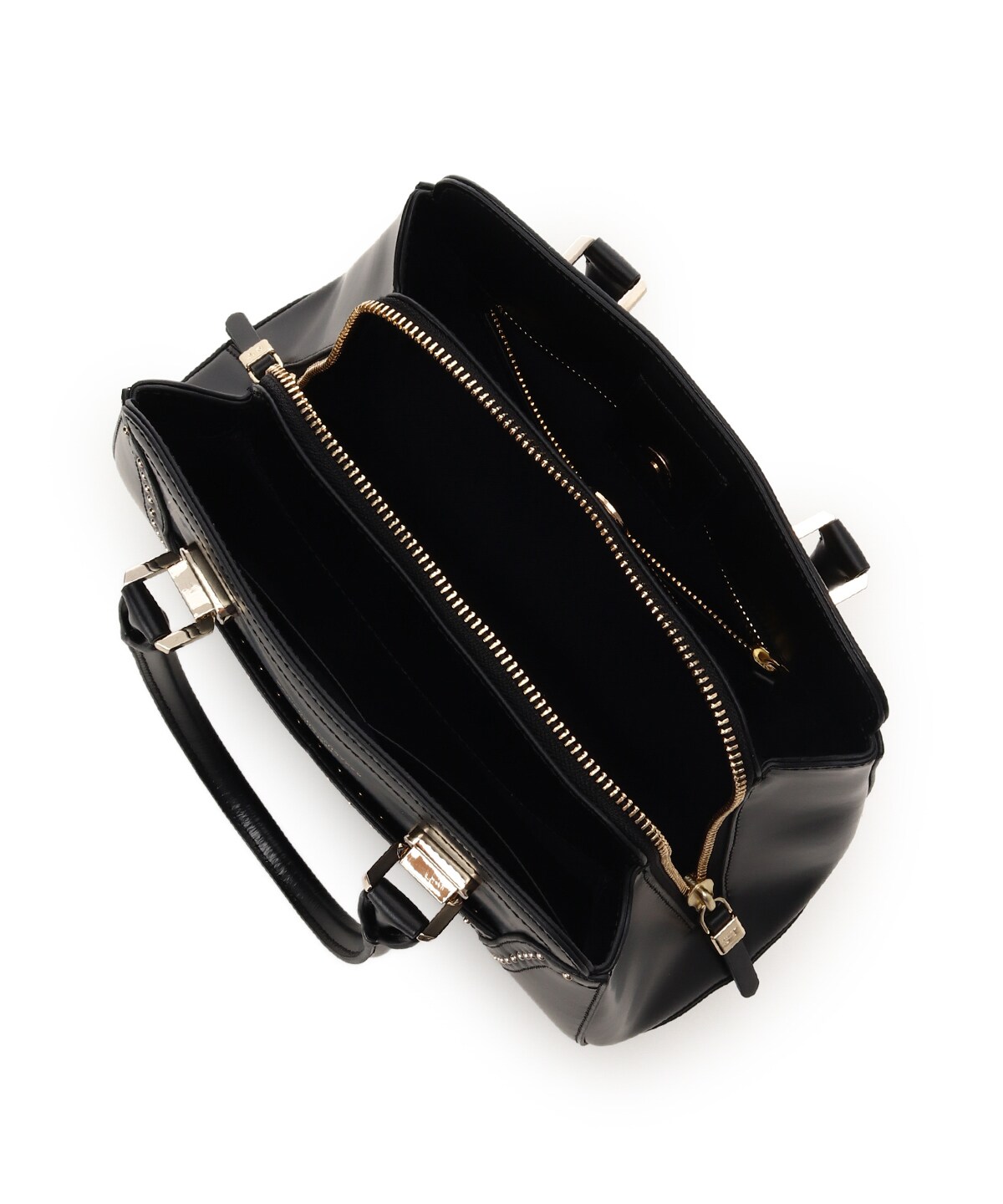 スタッズレザーハンドバッグ(FREE ブラック): Samantha Thavasa