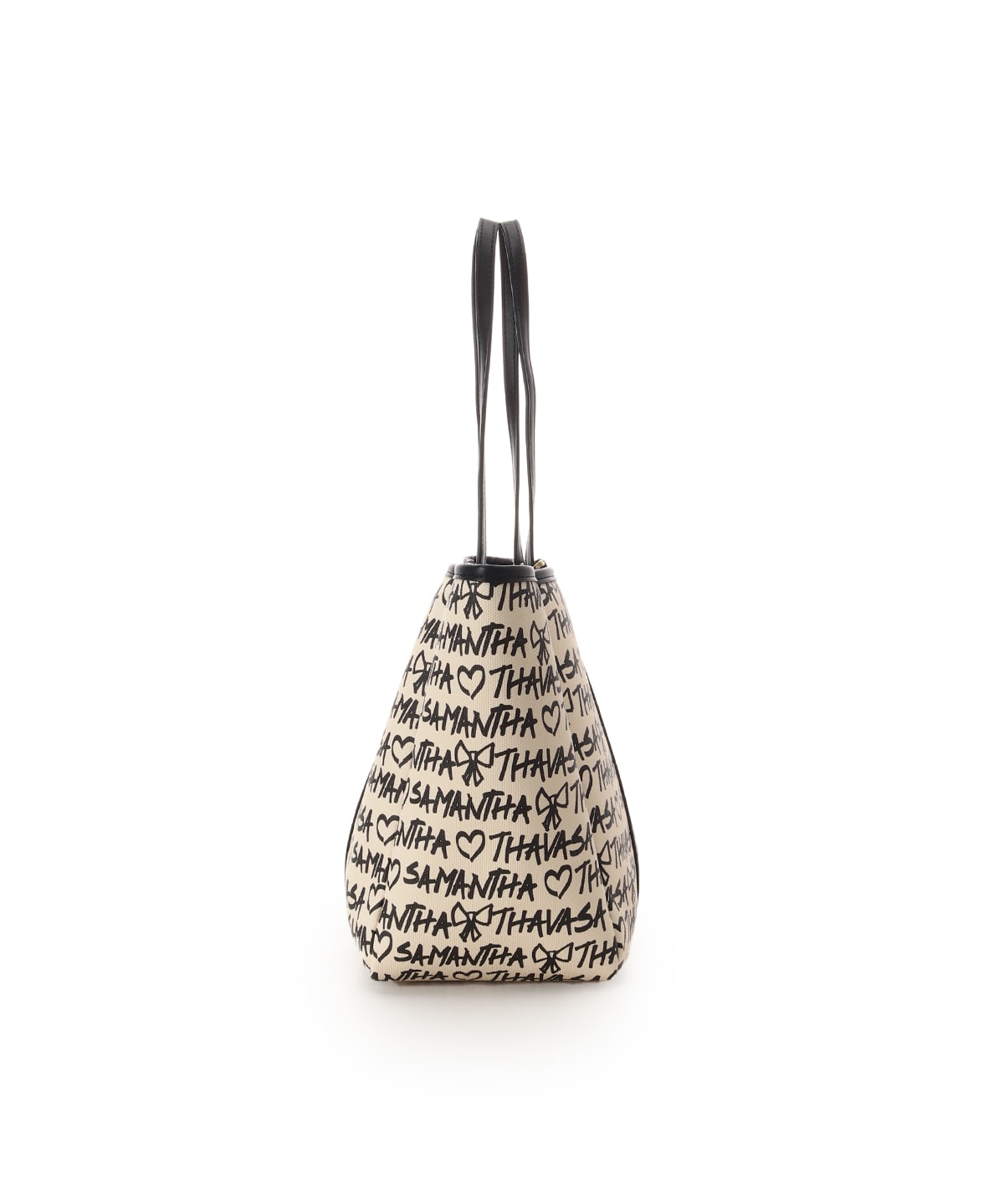 スクリッタ柄キャンバスデザイン合皮トートバッグ[Revival Collection