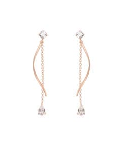 K10PG ロングチェーンピアス(FREE K10 PG): Samantha Tiaraサマンサ