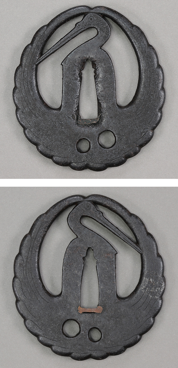 鍔：鶴丸透図 Tsuba:Tsurumaru Sukashi Zu