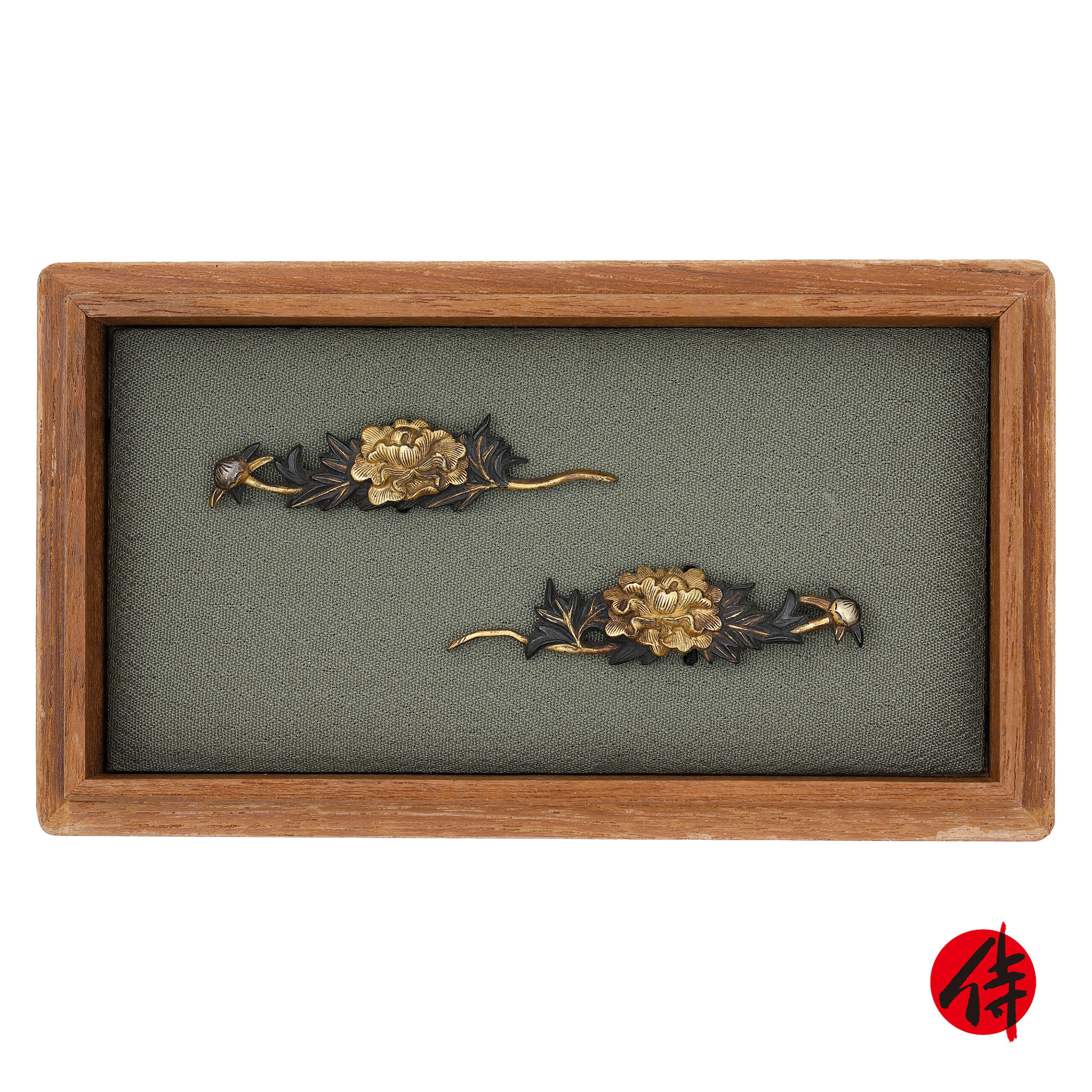 Edo period antique Kyo Kanagushi Menuki for Samurai Sword with