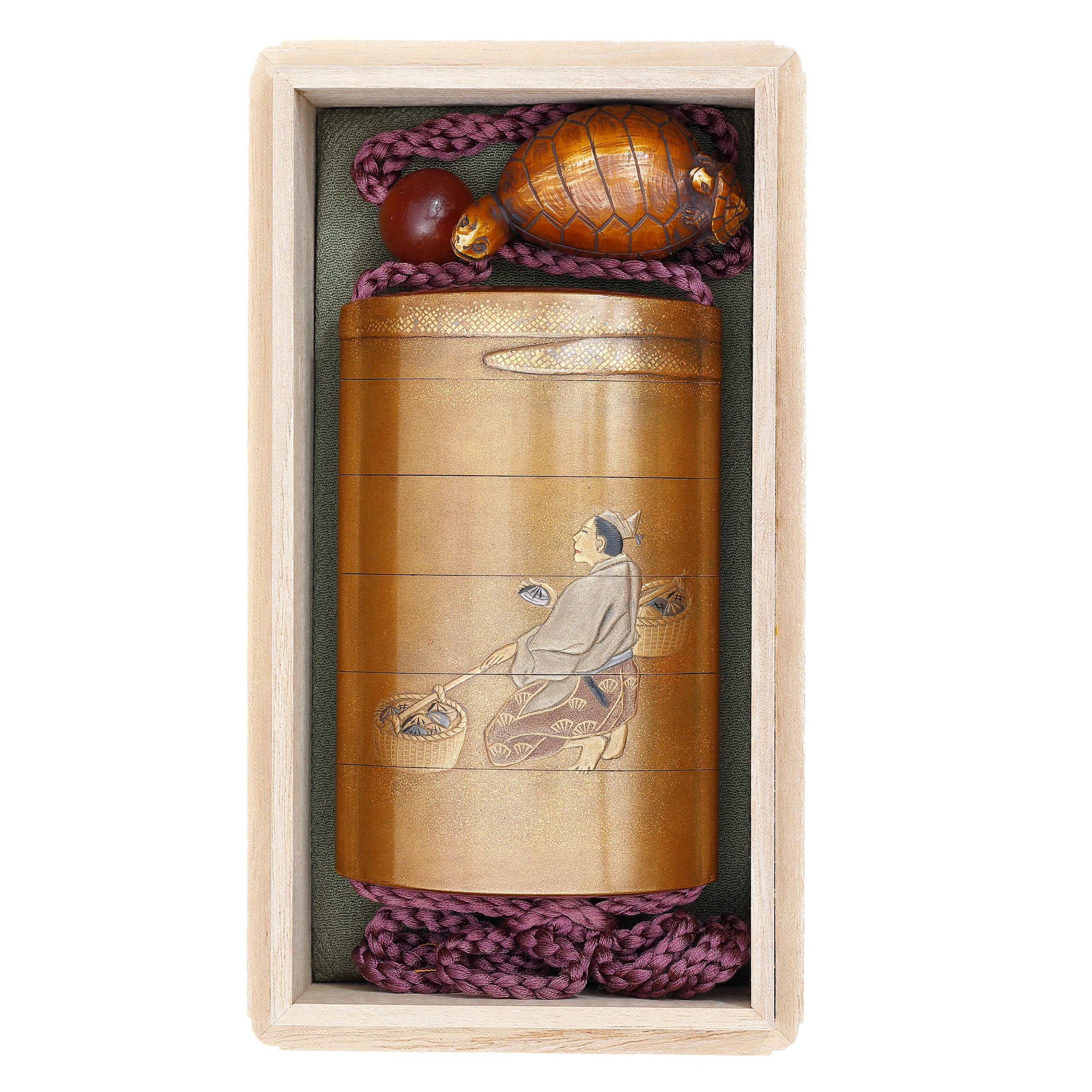 Traditional Japanese case-antique Inro (IR-31) | Samurai Museum Shop