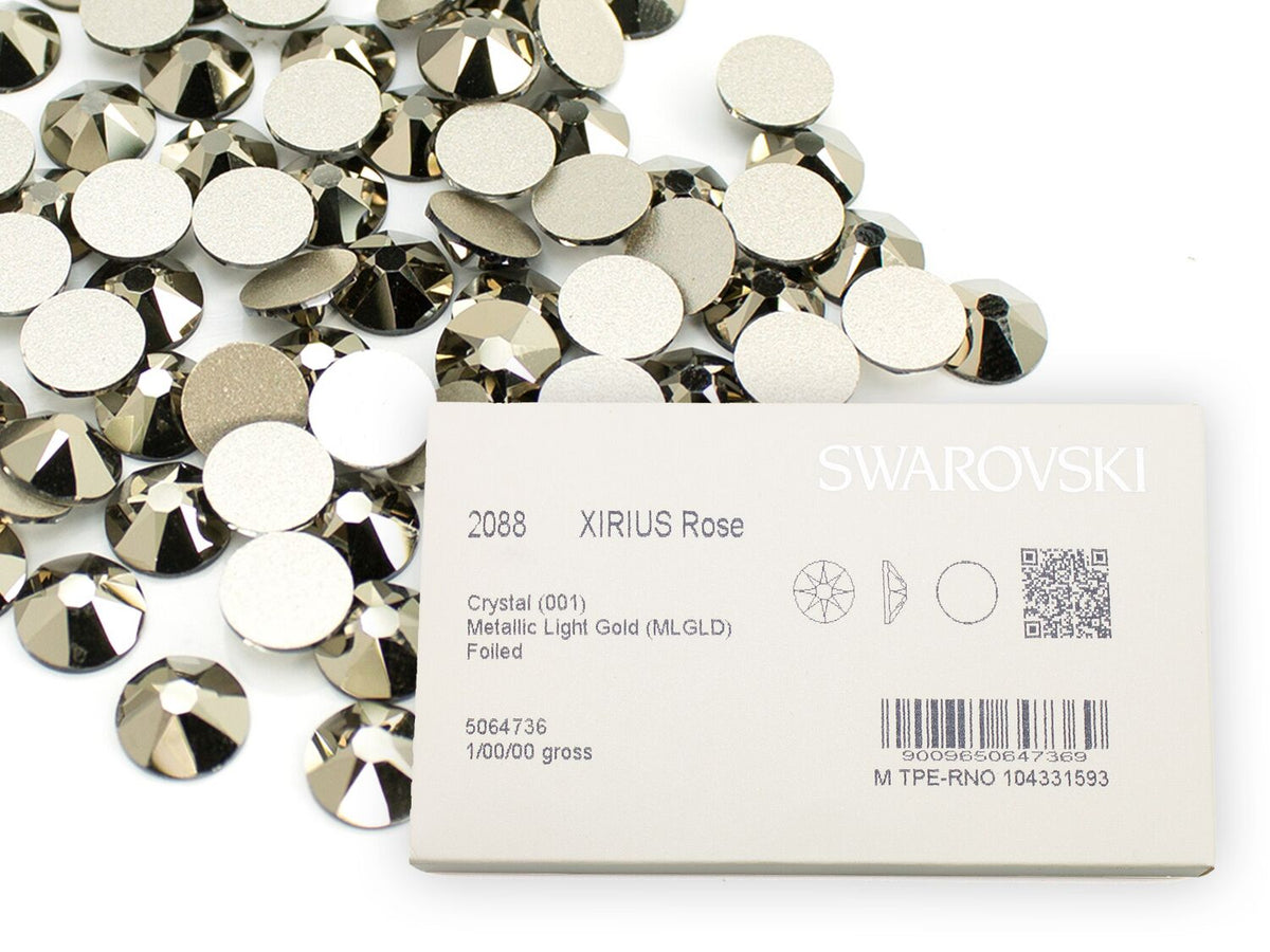 スワロフスキー クリスタルメタリックライトゴールド-#2058 4-ライン