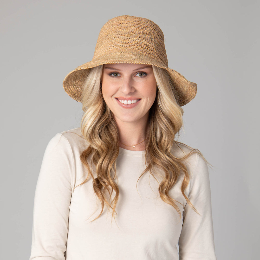 Weekend - Women's Crochet Raffia Bucket Hat – San Diego Hat Company
