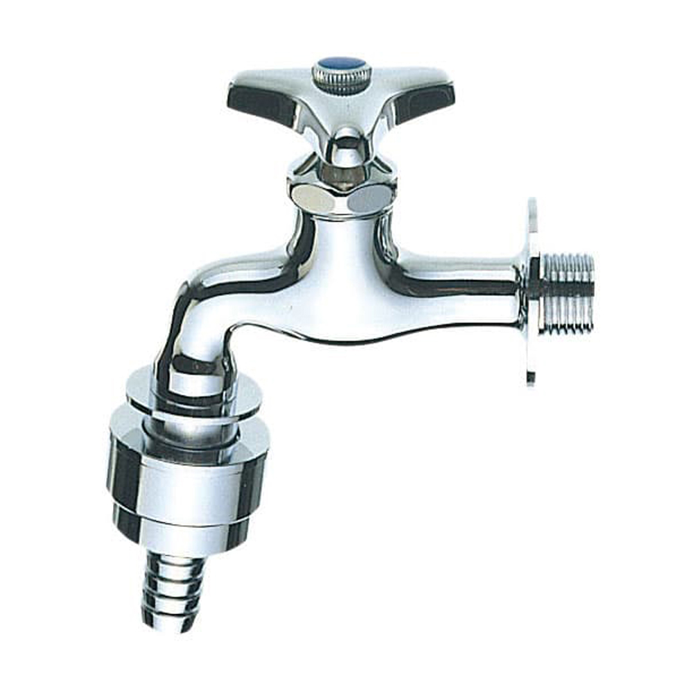 自動接手横水栓（固定コマ仕様） | 商品のご案内 | SANEI｜デザイン性