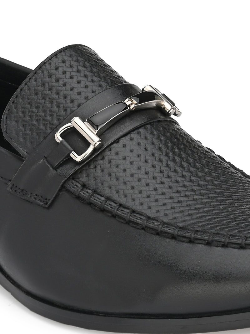 Buy Metro Black Buckle Slip-ons Online – Sanfrissco