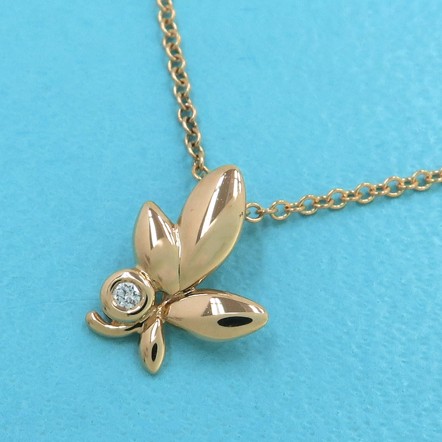 オリーブリーフネックレス/ダイヤ1P/質屋 さのや ブランド 通販サイト