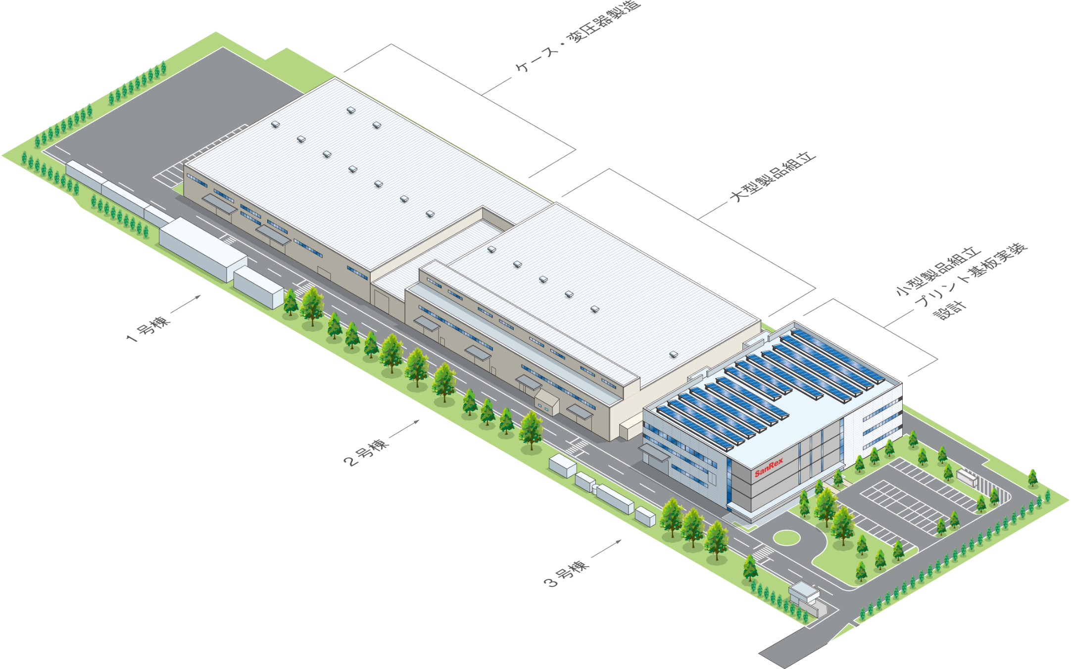 滋賀工場のご紹介 | 企業情報 | 電源機器、パワー半導体の三社電機製作所