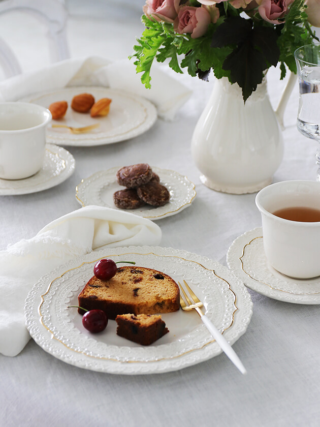 ELIOS FINEZZA エリオス フィネッツァ デザートプレート クリームGOLD