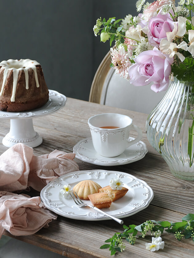 ELIOS BAROCCOサラダプレート21cm ホワイト