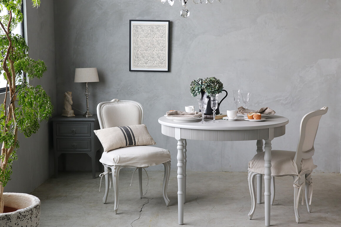 ClassicダイニングチェアMaxine用チェアカバーナチュラルリネン