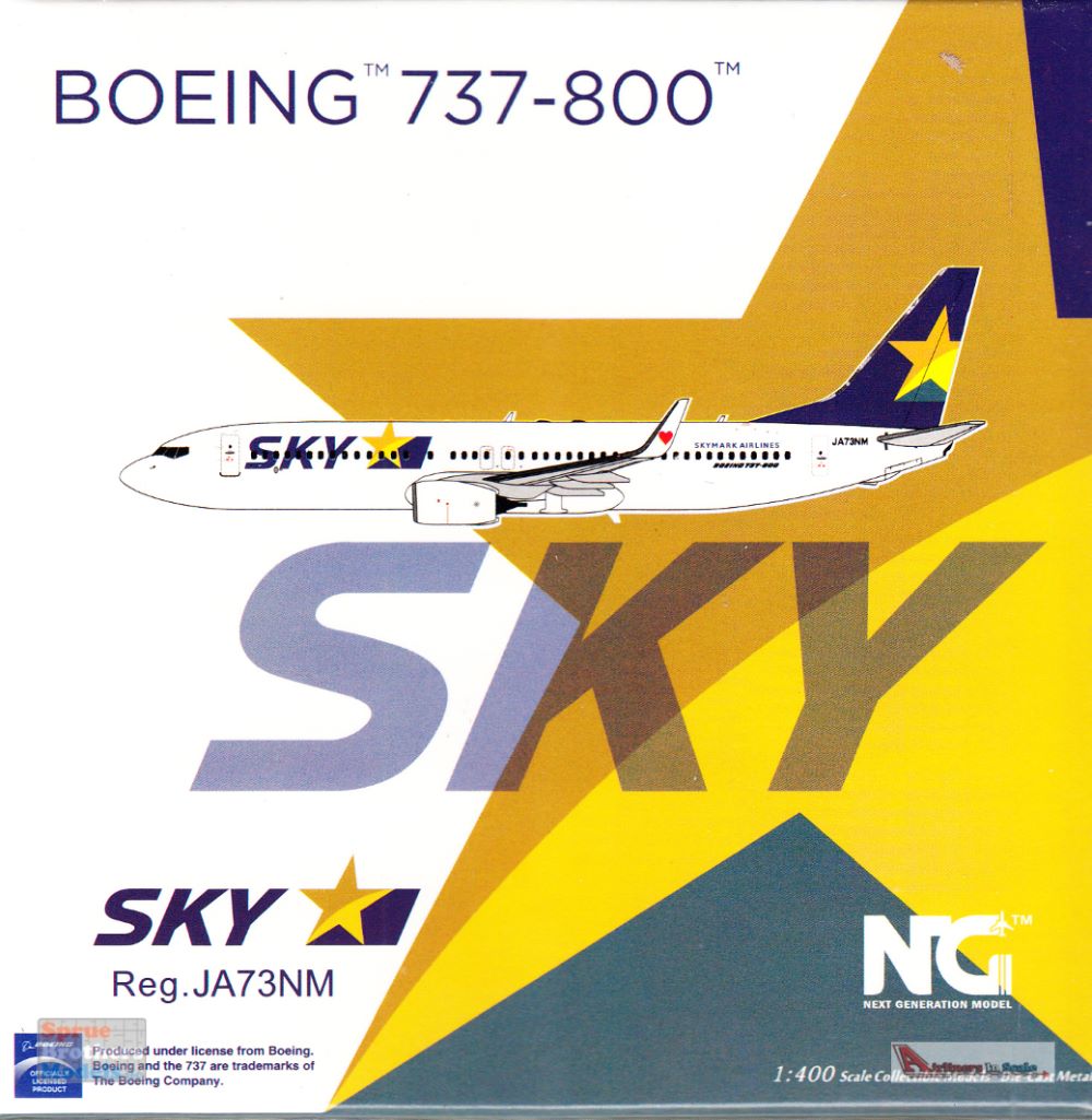 NGM58141 1:400 NG Model Skymark Airlines B737-800 Reg #JA73NM (pre