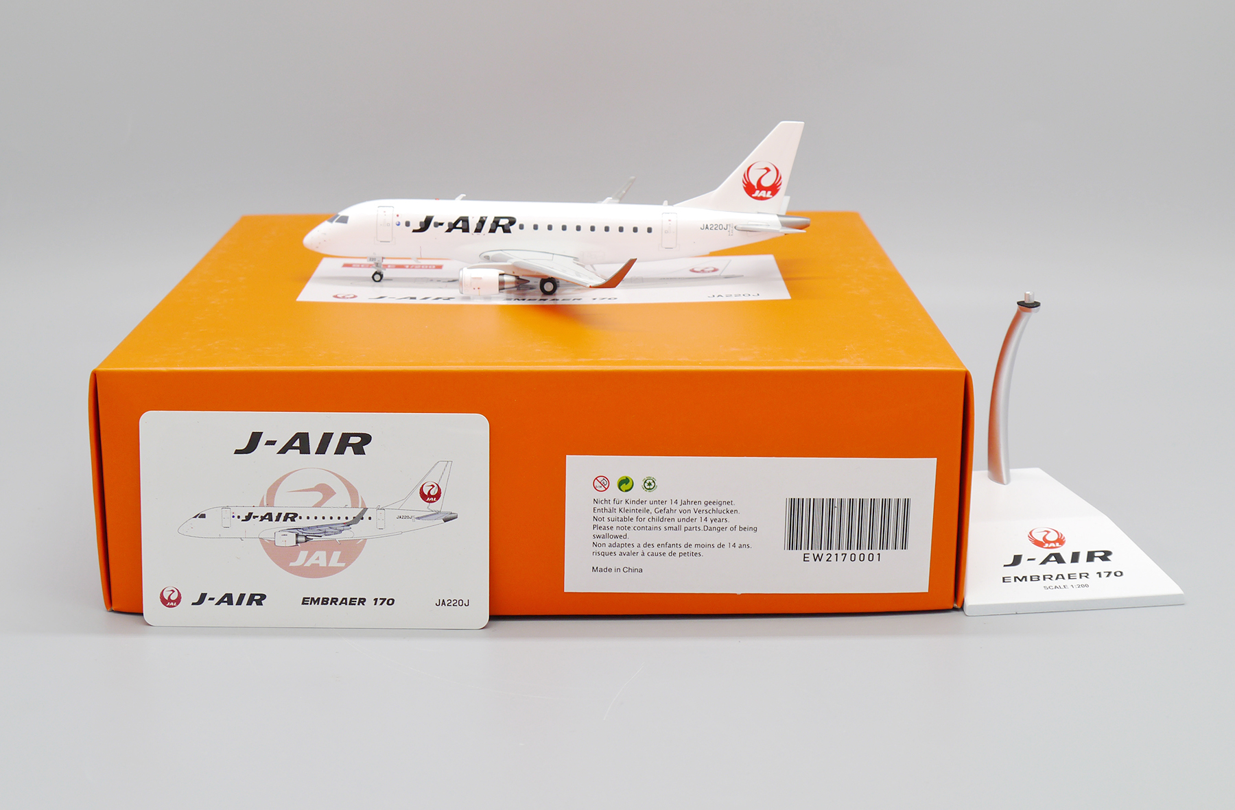 ScaleModelStore.com :: JC Wings 1:200 - EW2170001 - J-Air Embraer