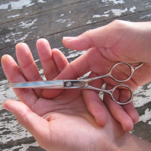 KIKUI コバルト カットシザー 6.5インチ メガネタイプ 美容 理容 KIKUI