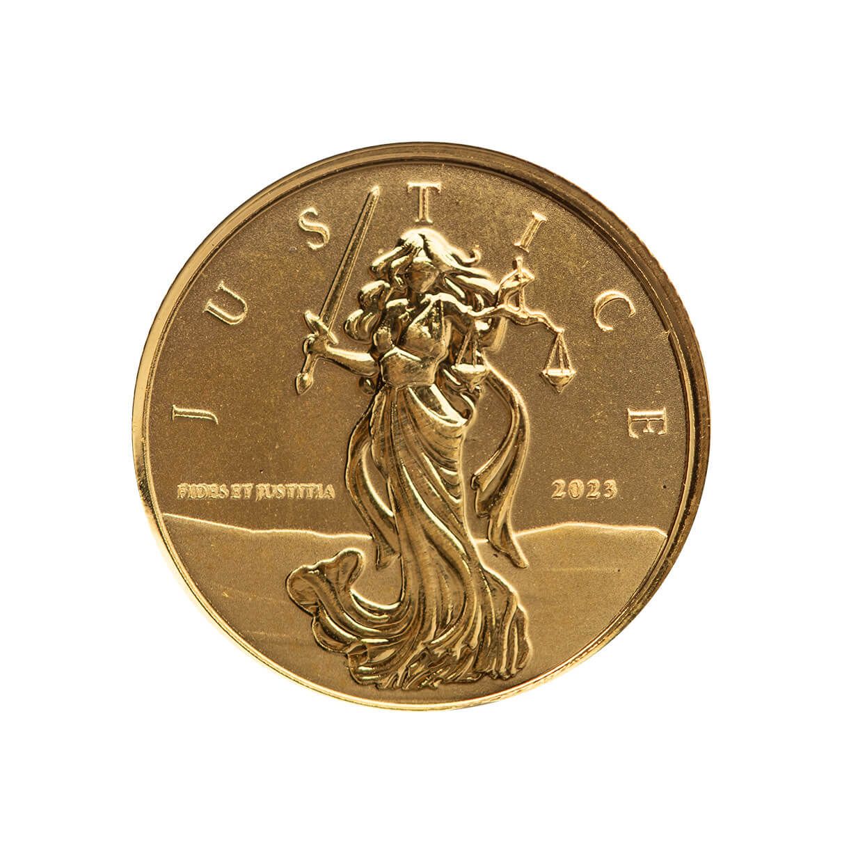 2023 Gibraltar Lady Justice 1/10th oz Gold Coin