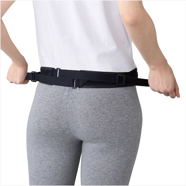 腰部骨盤ベルト スリムタイプ ブラック S: 工具・ワークウェア - 蛙屋