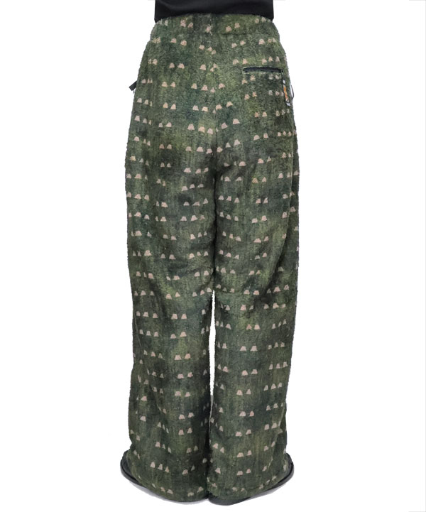 KAPITAL キャピタル 爪菖蒲柄 フリース イージーストレートパンツ - SE7EN