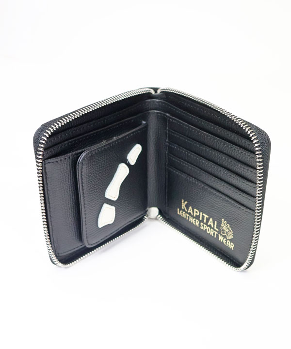 KAPITAL キャピタル THUMBS UP BONE HAND ZIP ウォレット - SE7EN