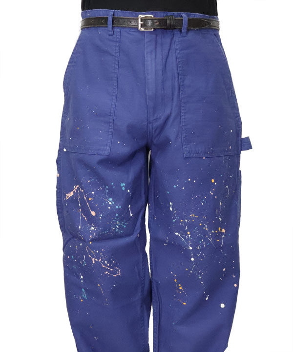 melple メイプル カーペンターパンツ(ペイント) - SE7EN