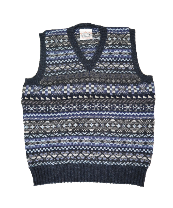JAMIESONS ジャミーソンズ フェアアイル柄ベスト - SE7EN