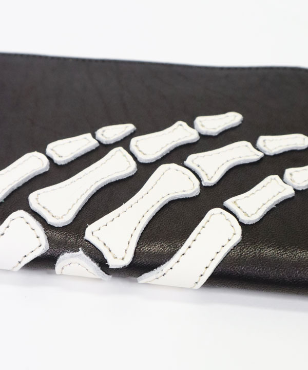 KAPITAL キャピタル レザーTHUMBS UP BONE HAND ZIP ネックBAG - SE7EN