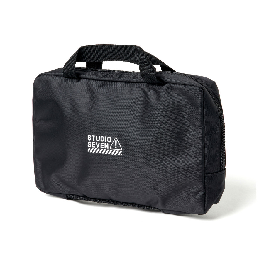 Caution Logo Hanging Portable Pouch | STUDIO SEVEN (スタジオ セブン)