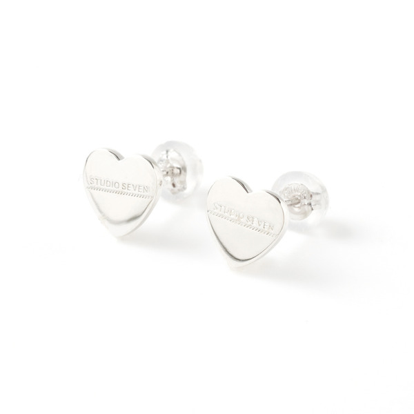 Plate Heart Earrings SLV | STUDIO SEVEN (スタジオ セブン)