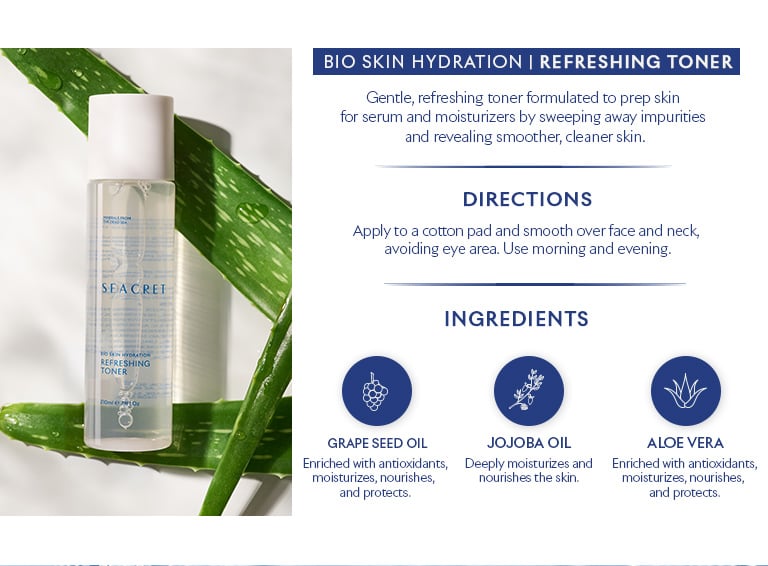 Bio Skin Hydration Refreshing & Balancing Skin Toner | SEACRET
