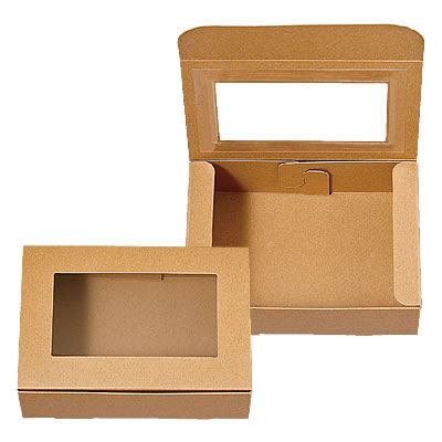 ケースN式 クラフト フィルム窓付: ギフトボックス・外箱｜包装資材