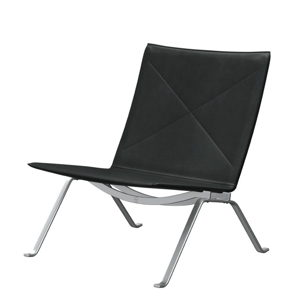 PK22 / グレースレザー ブラックFRITZ HANSEN（フリッツ・ハンセン