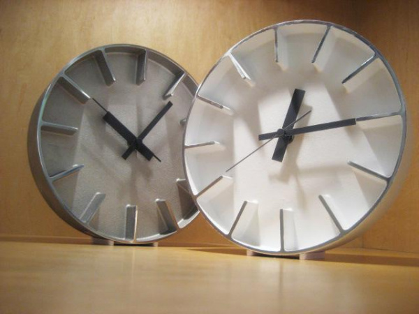 エッジクロックS ウォールクロック / ホワイトLemnos（タカタレムノス