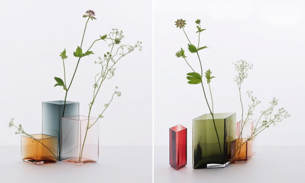 ルーツ フラワーベース 205×180mm / モスグリーンiittala（イッタラ