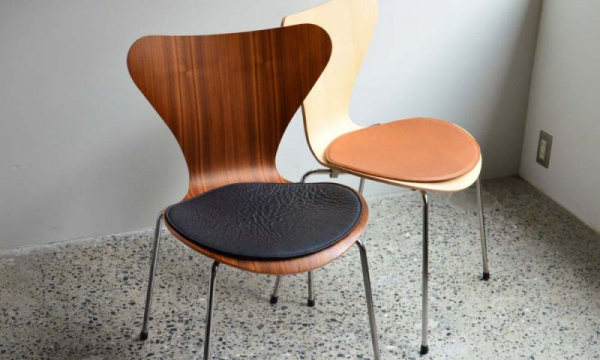 セブンチェア用 シートクッション / インテンスレザー ブラウンFRITZ