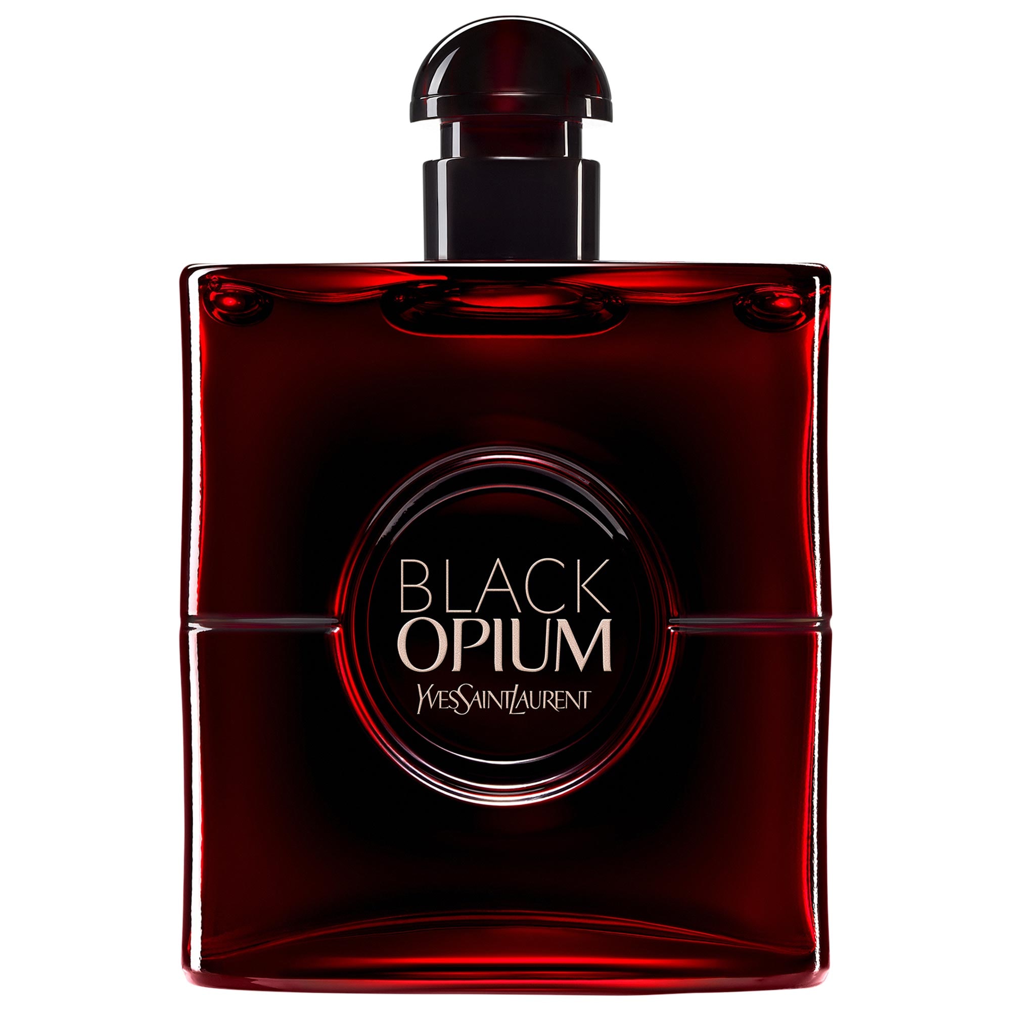 Black Opium Eau de Parfum Over Red with Cherry & Coffee - Yves