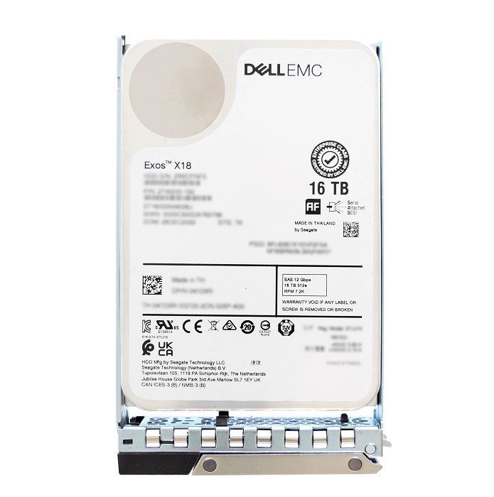 Dell 161-BBZS 16TB 7.2K RPM SAS 12Gbps 512e 3.5inch Hot-Plug Hard