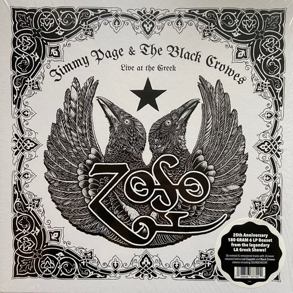 Jimmy Page & The Black Crowes - Live At The Greek - New 6 LP
