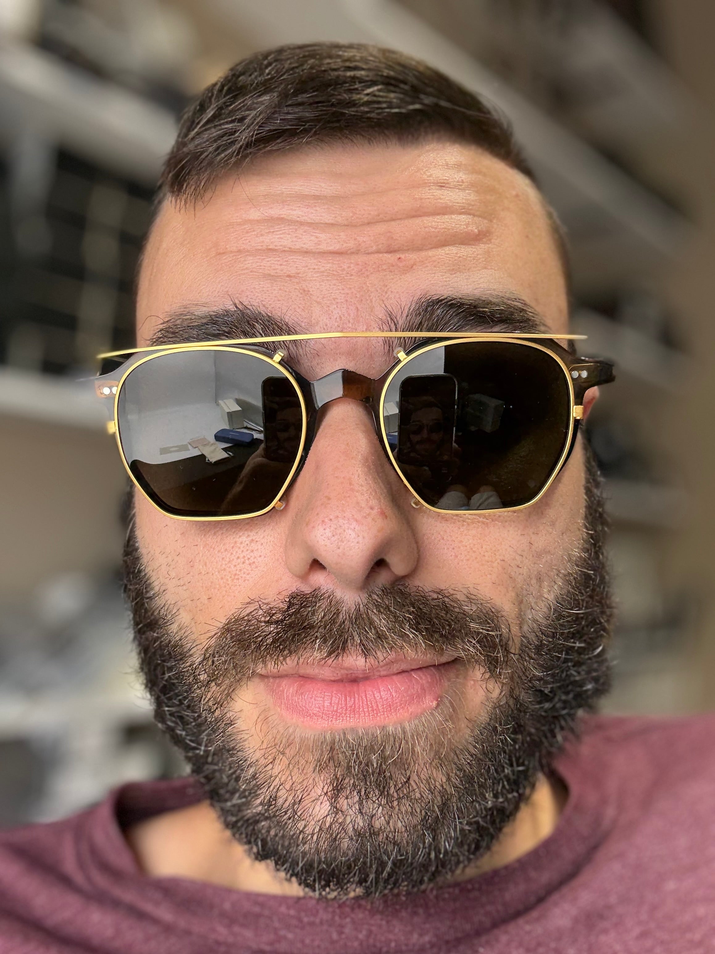 Oliver Peoples G. Ponti 5 47mm G.P Tortoise with G-15 / Gold Clip