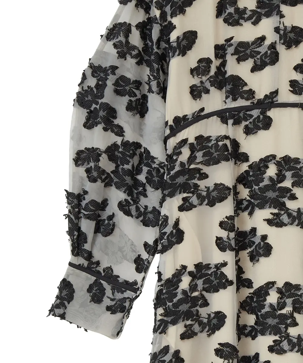 2サイズ】FLOW FLOWER JACQUARD ONE PIECE CLANE（クラネ）のレンタル