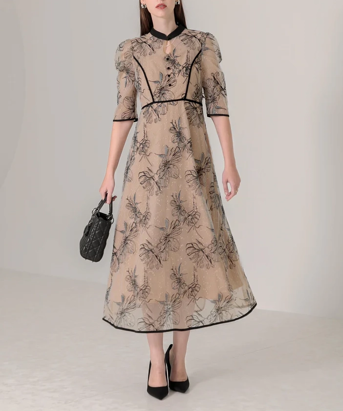 Sサイズ】UNDRESSED AMELIA INK ART DRESS Ameri VINTAGE（アメリ