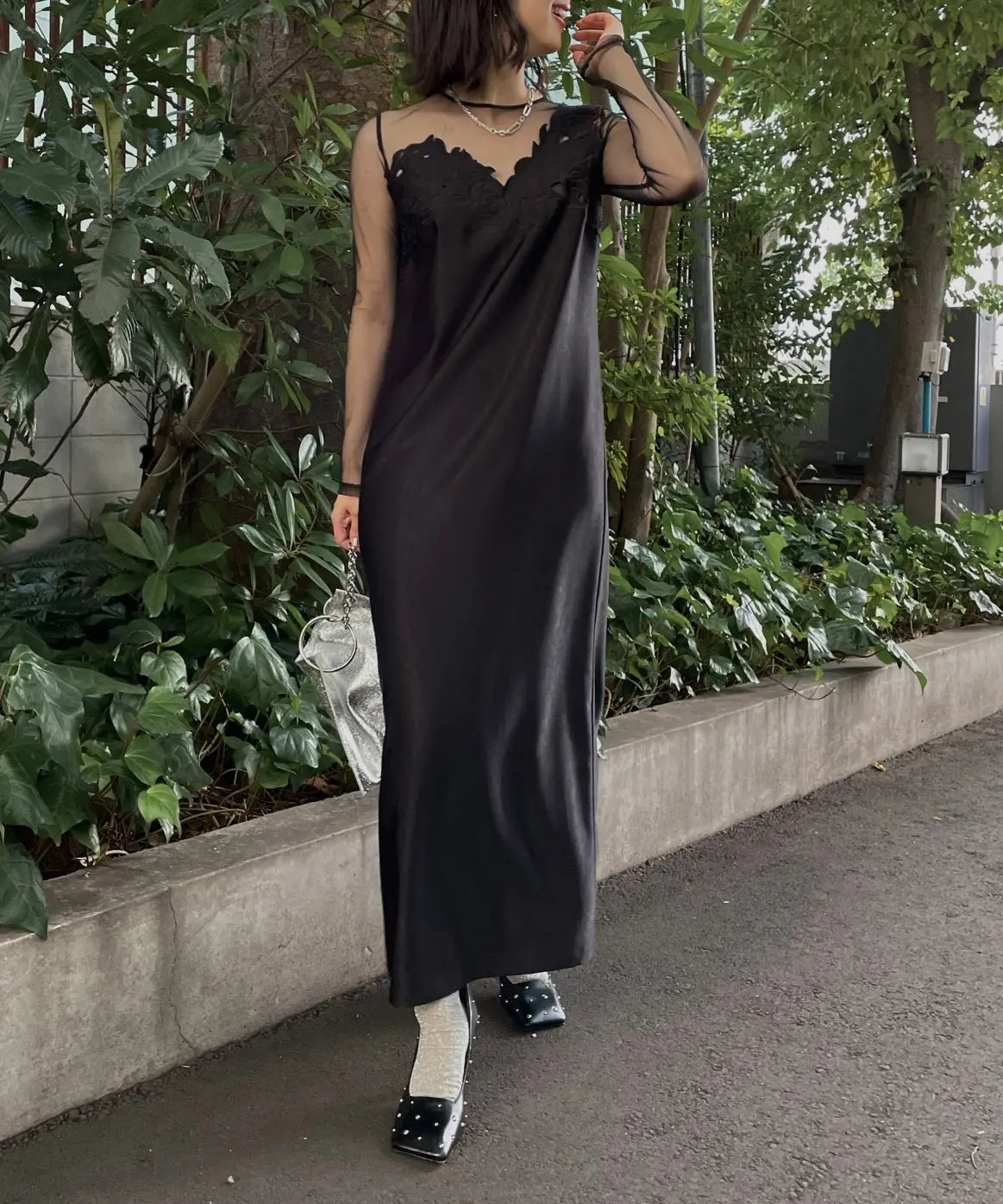Mサイズ】UND RENEE CUTWORK DRESS Ameri VINTAGE（アメリヴィンテージ