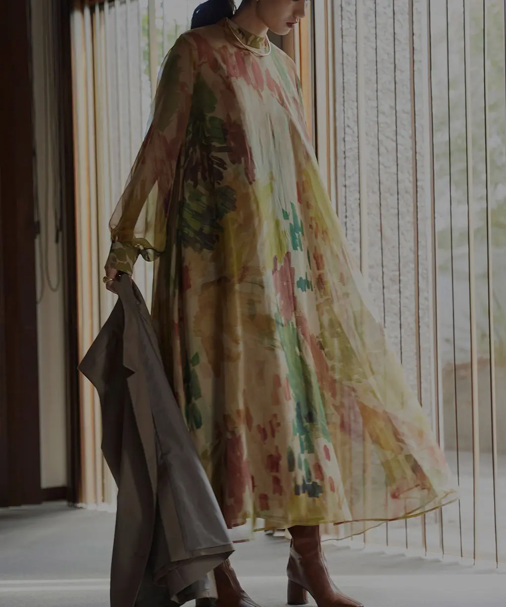 Sサイズ】UND WILLOW PAINT DRESS Ameri VINTAGE（アメリヴィンテージ