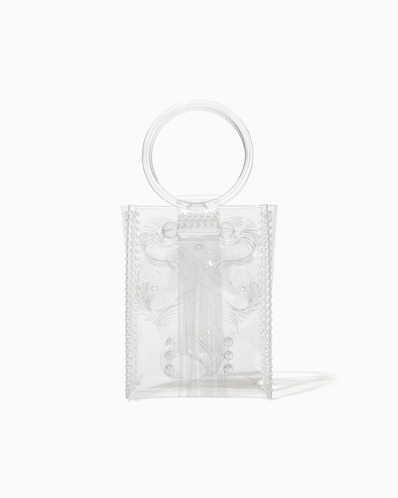 Transparent Sculptural Mini Handbag - black Mame Kurogouchi