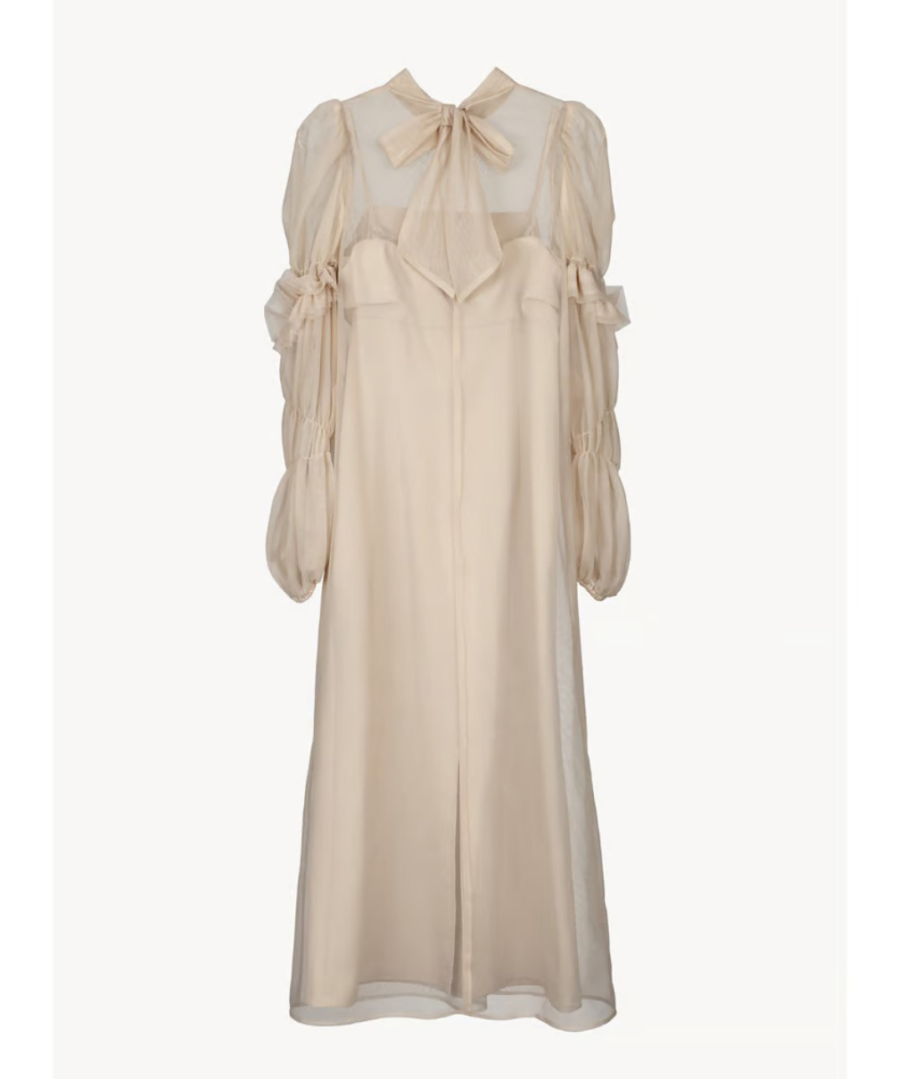 2サイズ】tulle sheer one-piece ( beige ) Acka.（エーシーケーエー
