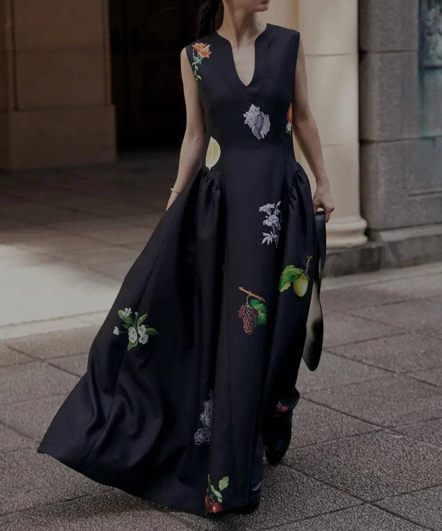 Mサイズ】ELEANOR LINEN LIKE DRESS Ameri VINTAGE（アメリ