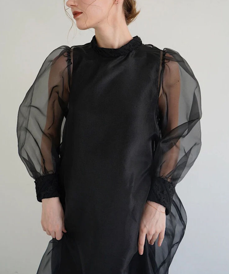 1サイズ】sheer over one-piece（black） Acka.（エーシーケーエー）の