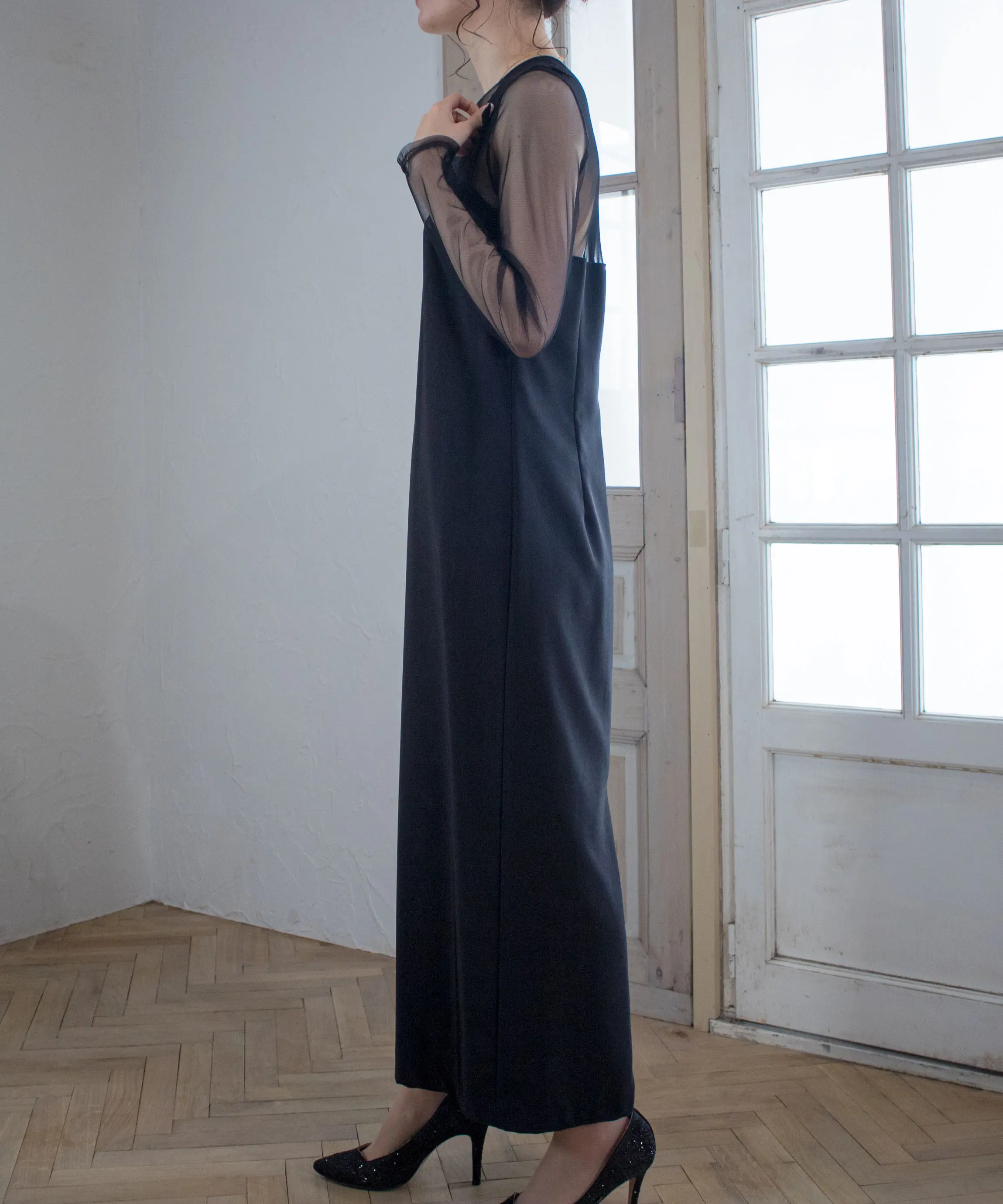 Mサイズ】UND RENEE CUTWORK DRESS Ameri VINTAGE（アメリヴィンテージ