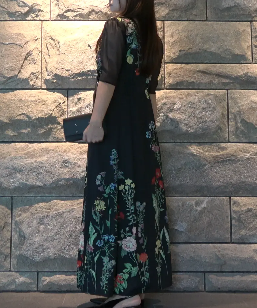 Mサイズ】ESMERALDA IN FULL BLOOM DRESS Ameri VINTAGE（アメリ