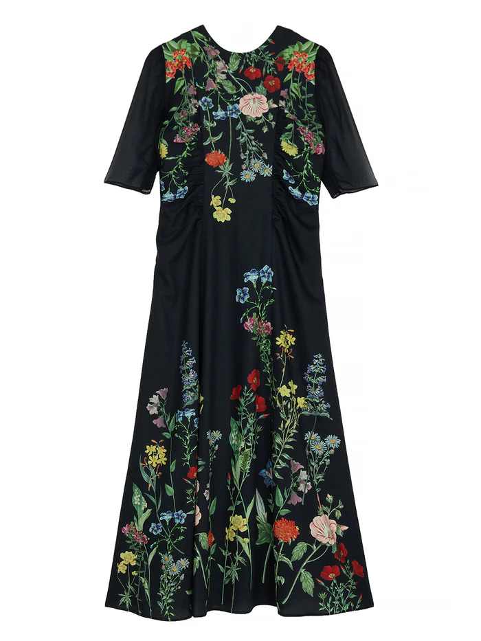 Mサイズ】ESMERALDA IN FULL BLOOM DRESS Ameri VINTAGE（アメリ