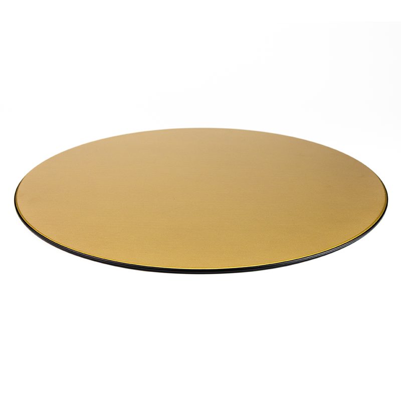 膳お盆・お膳-越前塗 丸プレイスマット ゴールド［1枚］ | 越前漆器粂治郎